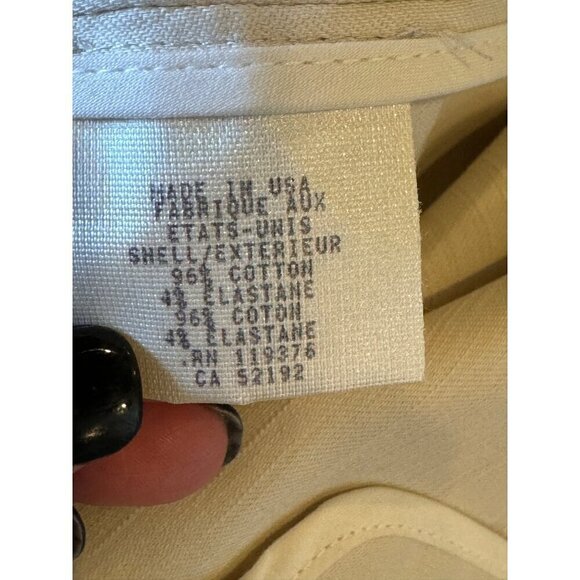 Helmut Lang Skirt Women 2 Beige Natural Textured Twill Pencil Skirt Careercore - Picture 12 of 13